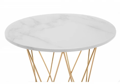 Стол Woodville Melan white / gold 11771