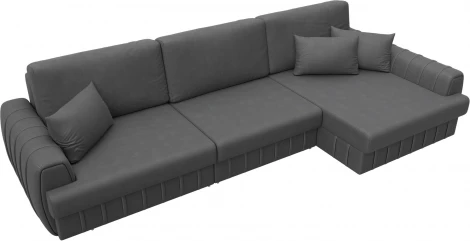 Диван угловой Лига-057 НПБ Лонг угол правый Лига Диванов (Замша) арт.129314