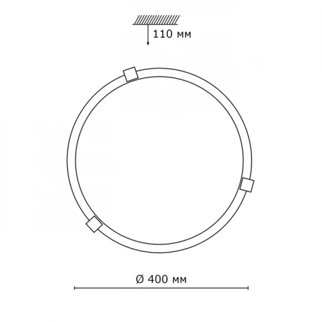 Настенно-потолочный светильник Sonex Duna 253 хром