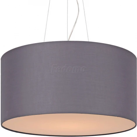 Люстра подвесная Артпром Crocus, 3 лампы, никель, серый с белым