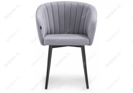 Стул Woodville на металлокаркасе Моншау velutto 49 / черный 462392