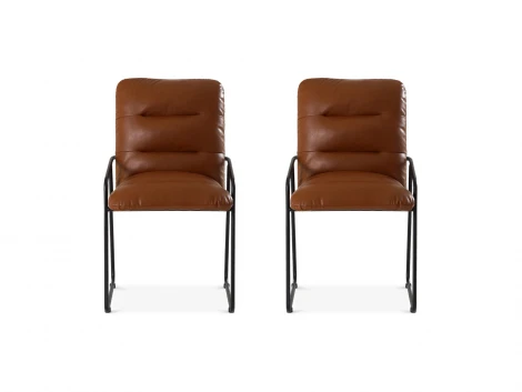 Комплект стульев Maggy 2 шт. ОГОГО Обстановочка! 966749 (Экокожа/Коричневый)