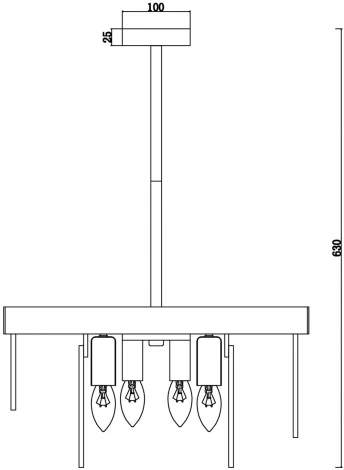 Потолочная люстра на штанге Freya Porto FR5104PL-06BS3 (220V)