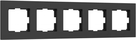 Рамка на 5 постов (черный софт) Werkel W0052908 (a067785)
