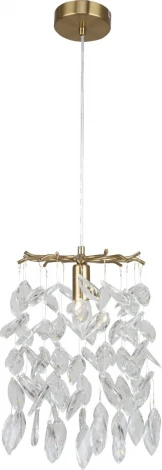 Подвесной светильник Stilfort Ramo 2180/05/01P (220V, хрусталь, на проводе, листья, ветки)