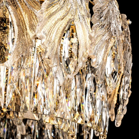 Подвесная люстра хрустальная Modelux ML.7445.500 GD