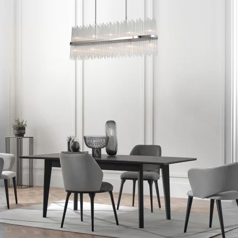 Подвесная люстра Wi-Fi на штанге Bogate's Allure 485/10 (220V, управление смартфоном, голосовое управление, умный дом - Minimir Home, Алиса, Маруся, Салют)