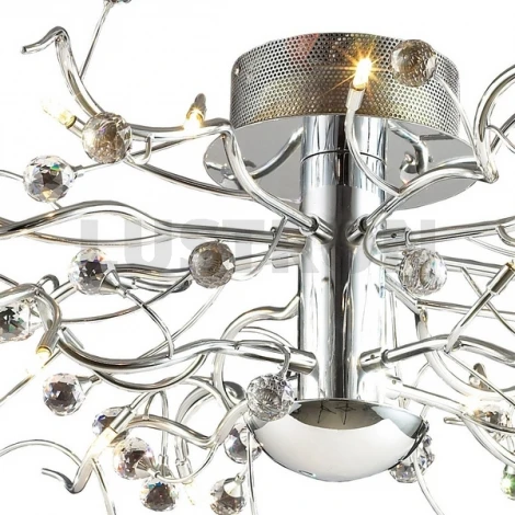 Потолочная люстра N-Light 62297 06 2297 0183 24 chrome, white crystal ASFOUR