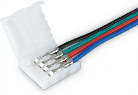 Соединитель гибкий Ambrella Illumination GS7251 односторонний для светодиодной ленты 5050 12/24V (4 конт.) 150 мм