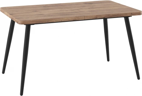 Стол Мебвилл Вояж 140, Дуб Веллингтон/Чёрный