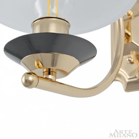Бра Arte Milano Florentia-1240 301240/1W Bk/Gd (220V)