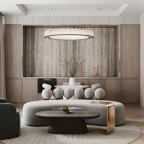 Подвесной светильник Maytoni Castello MOD336PL-L170G3K (LED, 220V, хрусталь, на тросе, круглые)