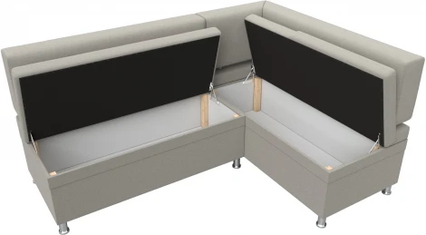 Диван кухонный угловой Стайл правый угол (Бежевый/Рогожка) Лига Диванов арт.122524