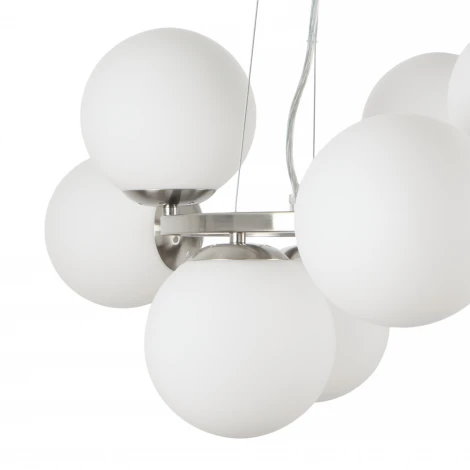 Подвесная люстра MyFar Aerton MR1946-9P (220V, на тросе, шарики, молекулы)