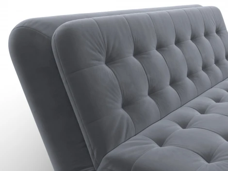 Диван-книжка Лига-123 (Металл,ЛДСП,Брус,Доска,Велюр/Серый) Лига Диванов 137618