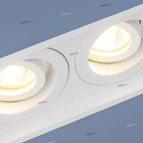 Встраиваемый точечный светильник Elektrostandard 1071 1071/2 MR16 WH белый (220V)