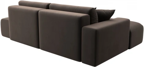 Диван угловой Лига-036 НПБ Модерн левый угол (Коричневый/Велюр) Лига Диванов арт.121411L