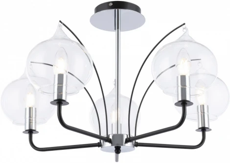 Потолочная люстра на штанге Arte Milano Napoli-321007 321007/5 BK.CR (220V)