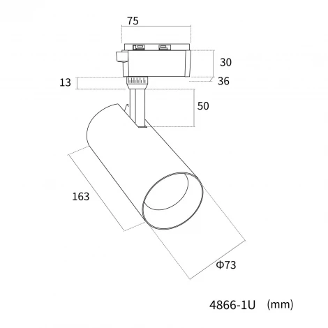 Трековый светильник однофазный светодиодный Favourite Practica 4866-1U LEDx10/20/30W 220V 853/1391/2032LM 3000-6000K
