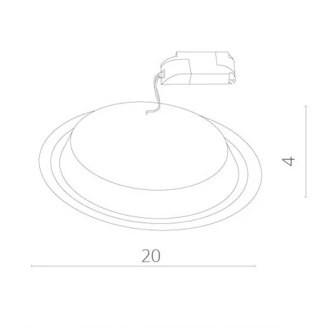 Встраиваемый точечный светильник Arte Lamp Raggio A4118PL-1WH