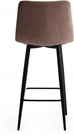 Стул полубарный CHILLY (mod. 7095пб ) / 1 шт. в упаковке (Ткань,Металл /Бежевый,Черный)