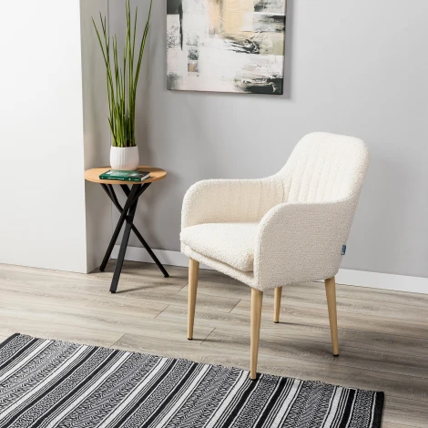 Стул Olaf бежевый/нат.дуб R-Home арт.410126111h_Beige_нат.дуб