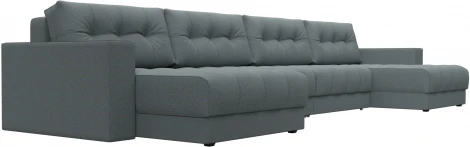 Диван П-образный с декором Лига-049 НПБ Лонг Лига Диванов (Рогожка) арт.128554