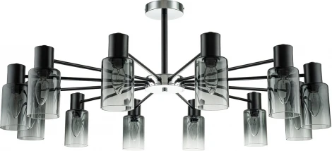Потолочная люстра на штанге Diversity Escada 2120/12P E14*40W Black (220V)