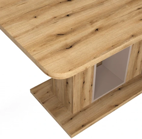 Стол обеденный Toscana (120+40) дуб эвок прибрежный/глиняный серый Top Concept 12867