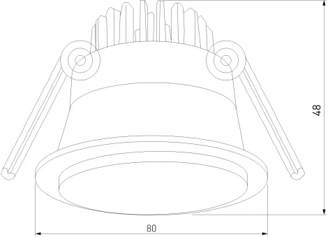 Встраиваемый светильник Elektrostandard Mils 25010/01 GU10 белый (220V, круглые)