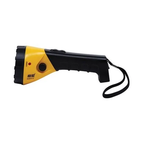 Фонарь ручной светодиодный Horoz Puskas, желтый с черным, холодный (6400K)