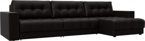 Диван угловой с декором Лига-049 НПБ Лонг Лига Диванов (Экокожа) арт.128306