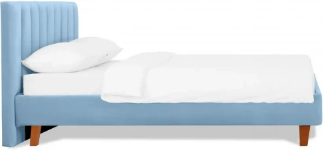 Кровать Queen II Sofia L 1600 ОГОГО (арт.577495), (Ткань/Голубой)