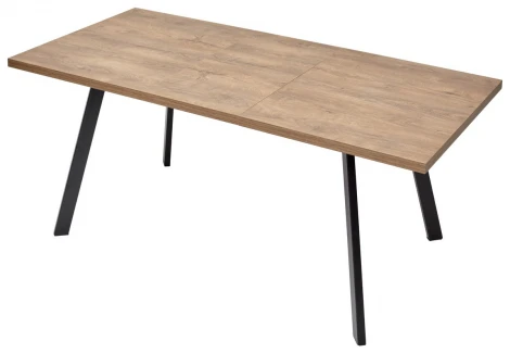 Стол BRICK M 120 Дуб Канзас/ Черный