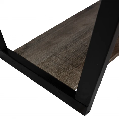 Стол журнальный BeautyStyle 31 дуб крымский состаренный/венге/стекло черное Mebelik 009360