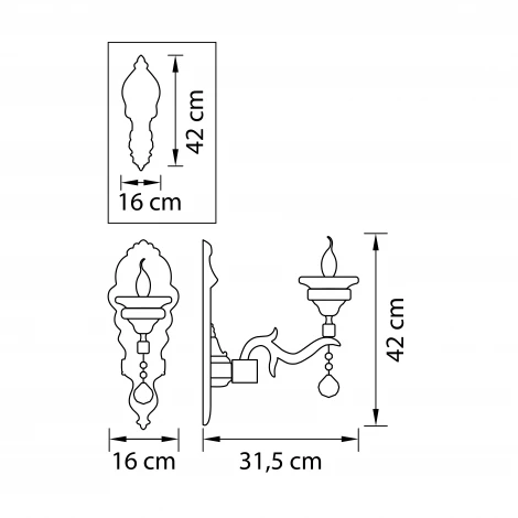 Бра Osgona Melagro 695612