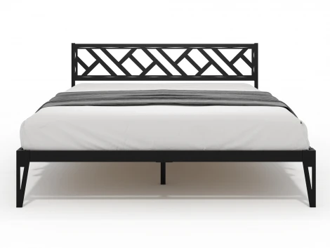 Кровать КМД 47 АЙРИС 1400, черный Форвард 102363