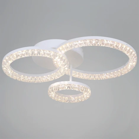 Потолочная люстра светодиодная на штанге с регулировкой цветовой температуры, яркости и ночным режимом Reluce 29847-0.3-03E WH