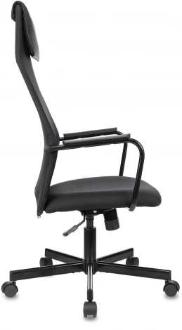 Кресло игровое Zombie ONE черный с подголов. крестов. металл CARBON