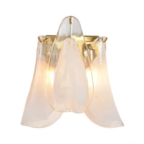 Бра Lumion Plume 8385/1W золото/белый, металл/стекло E14 40W 220V