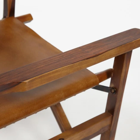 Кресло Secret De Maison CINEMA ( mod. 2140) античный светлый, орех (Дерево/кожа буйвола)