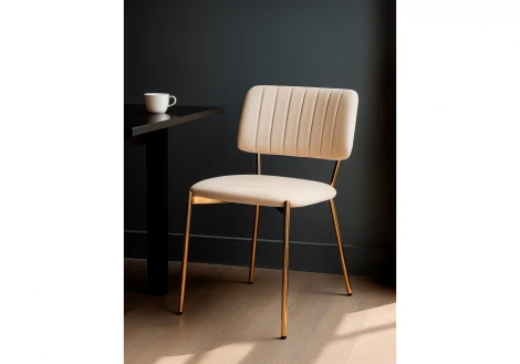 Обеденный стул Woodville Armond beige / gold