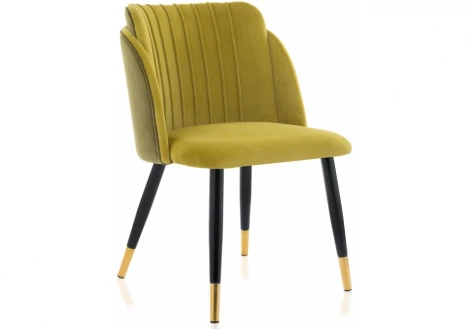 Обеденный стул на металлокаркасе Woodville Orly khaki / green 11784