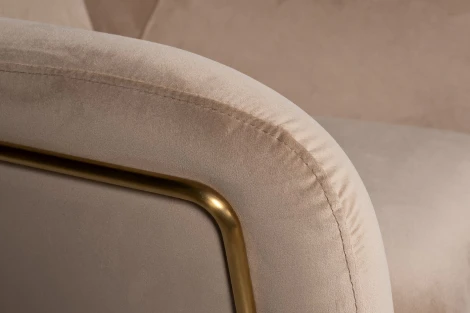 Кресло Garda Decor 46AS-AR2976-BG (Золото/Бежевый)