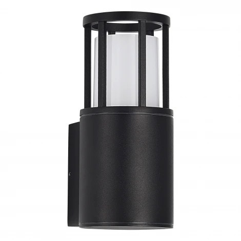 Настенный уличный светильник ST Luce Mesa SL9017.401.01 черный/черный GU10 1*15W