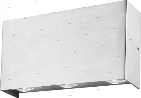 Светильник настенный уличный светодиодный Globo Line, 6 плафонов, никель, прозрачный