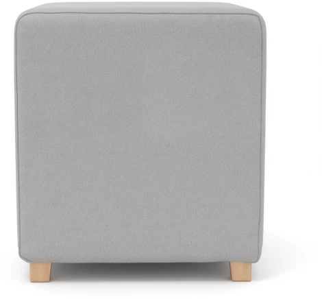 Пуф Arsko Мозли 1 светло-серый велюр