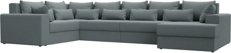 Диван П-образный Майами правый угол (Серый/Рогожка) Лига Диванов арт.122551