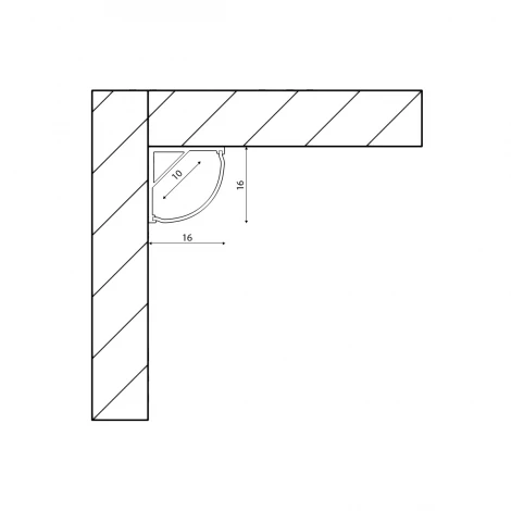Профиль для светодиодной ленты SF-1616 SWG