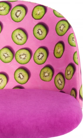 Кресло MELODY (Ткань,Флок /Фиолетовый)